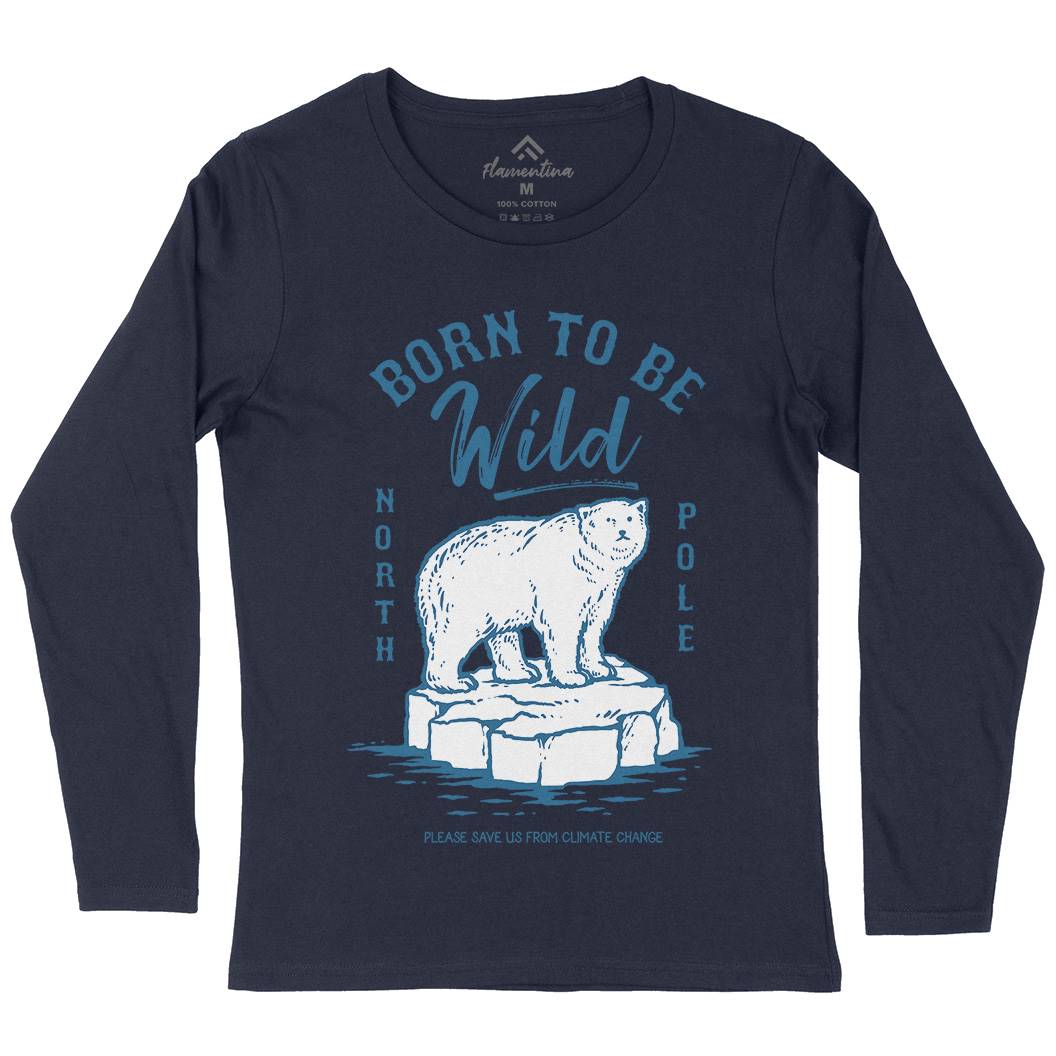Ice Bear Womens Long Sleeve T-Shirt Animals C734