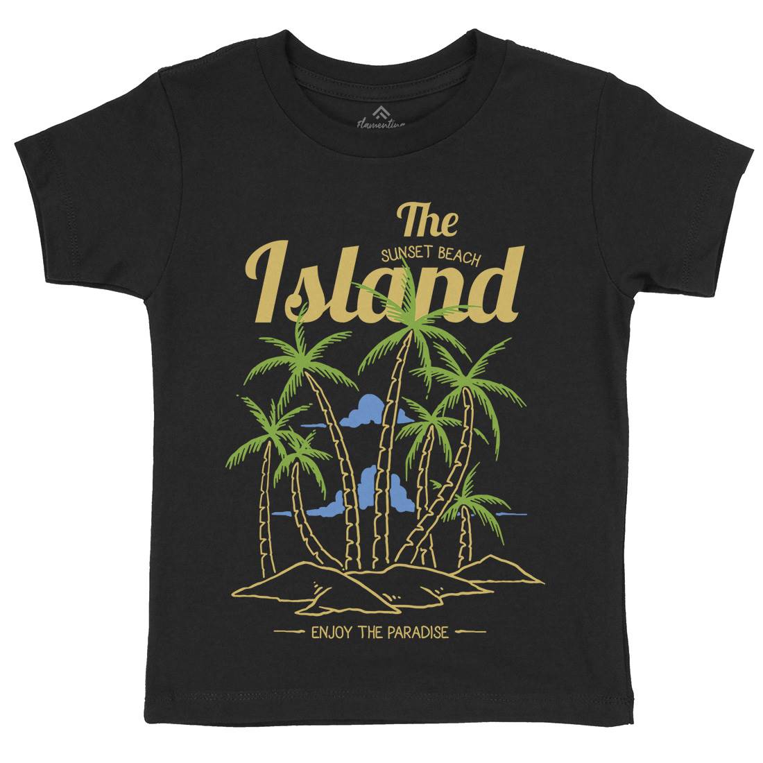 Island Kids Crew Neck T-Shirt Nature C735