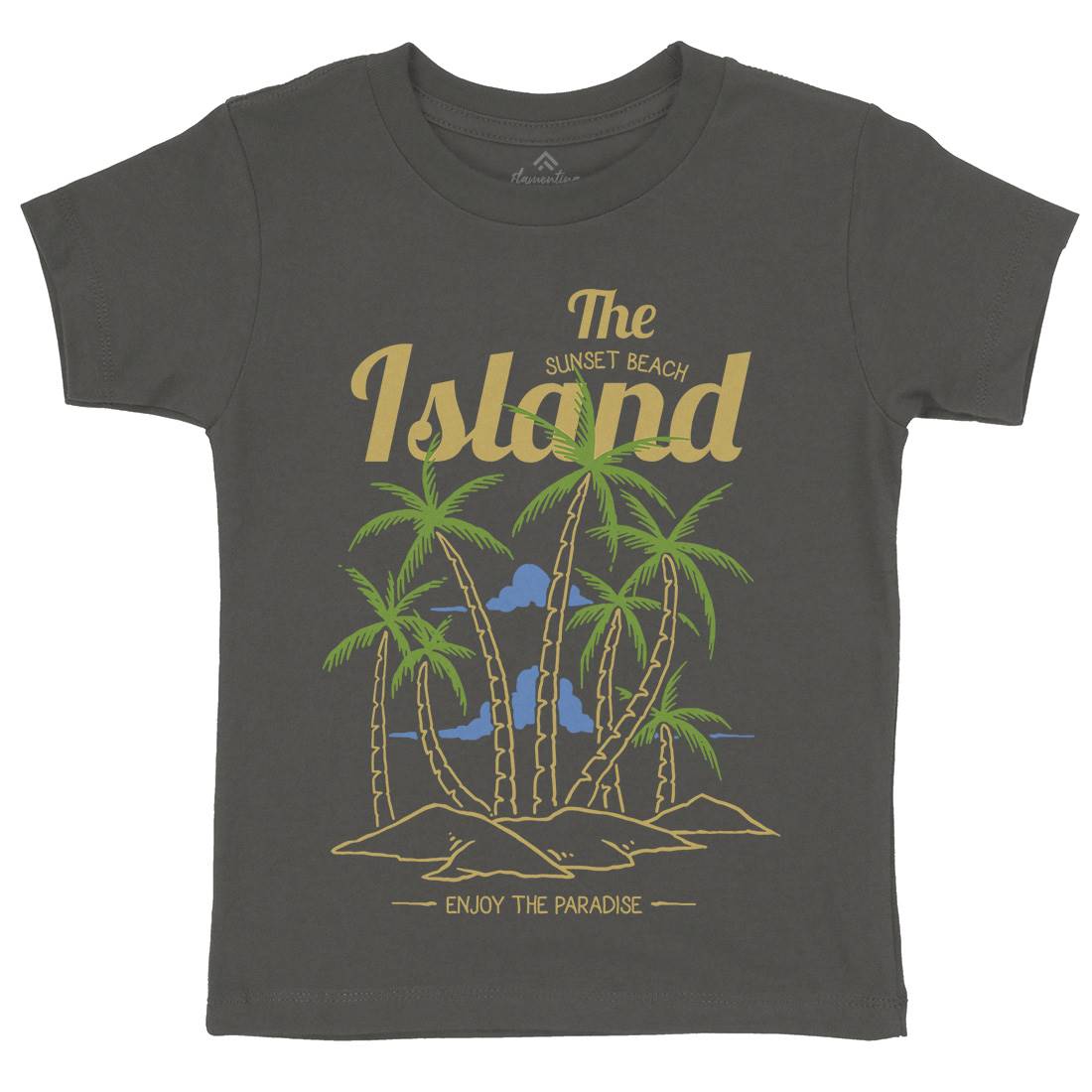 Island Kids Crew Neck T-Shirt Nature C735