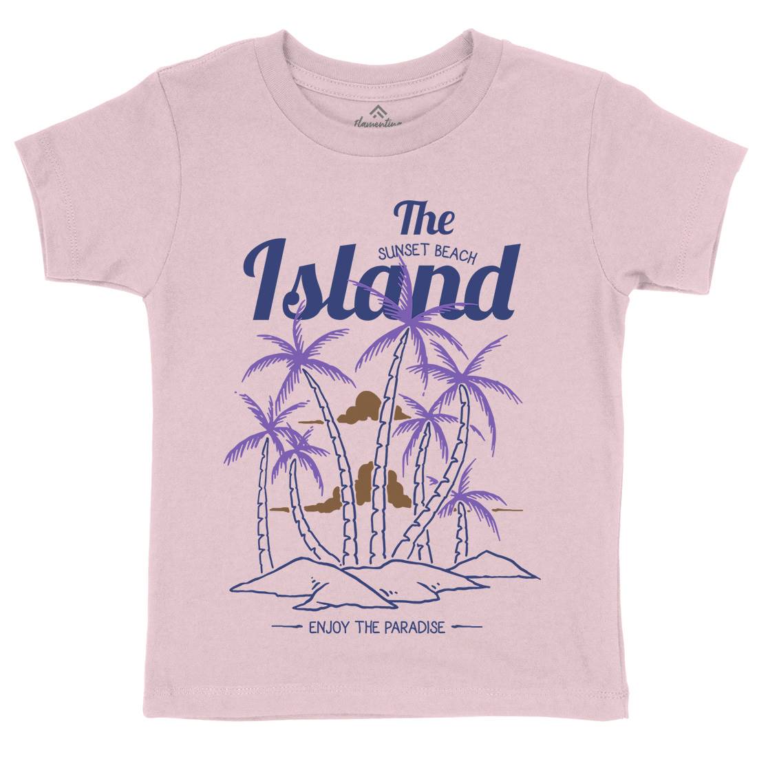 Island Kids Organic Crew Neck T-Shirt Nature C735