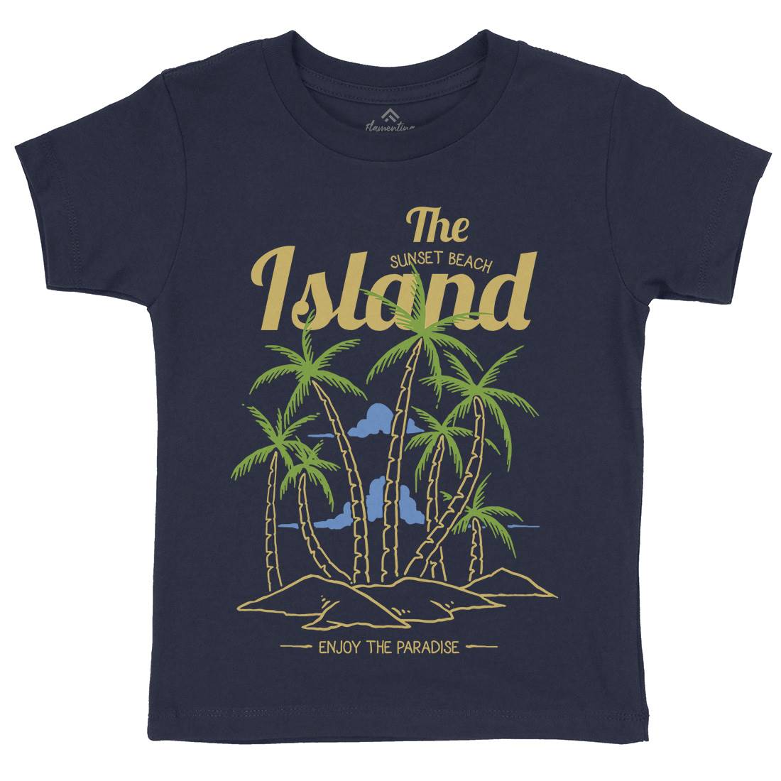 Island Kids Organic Crew Neck T-Shirt Nature C735