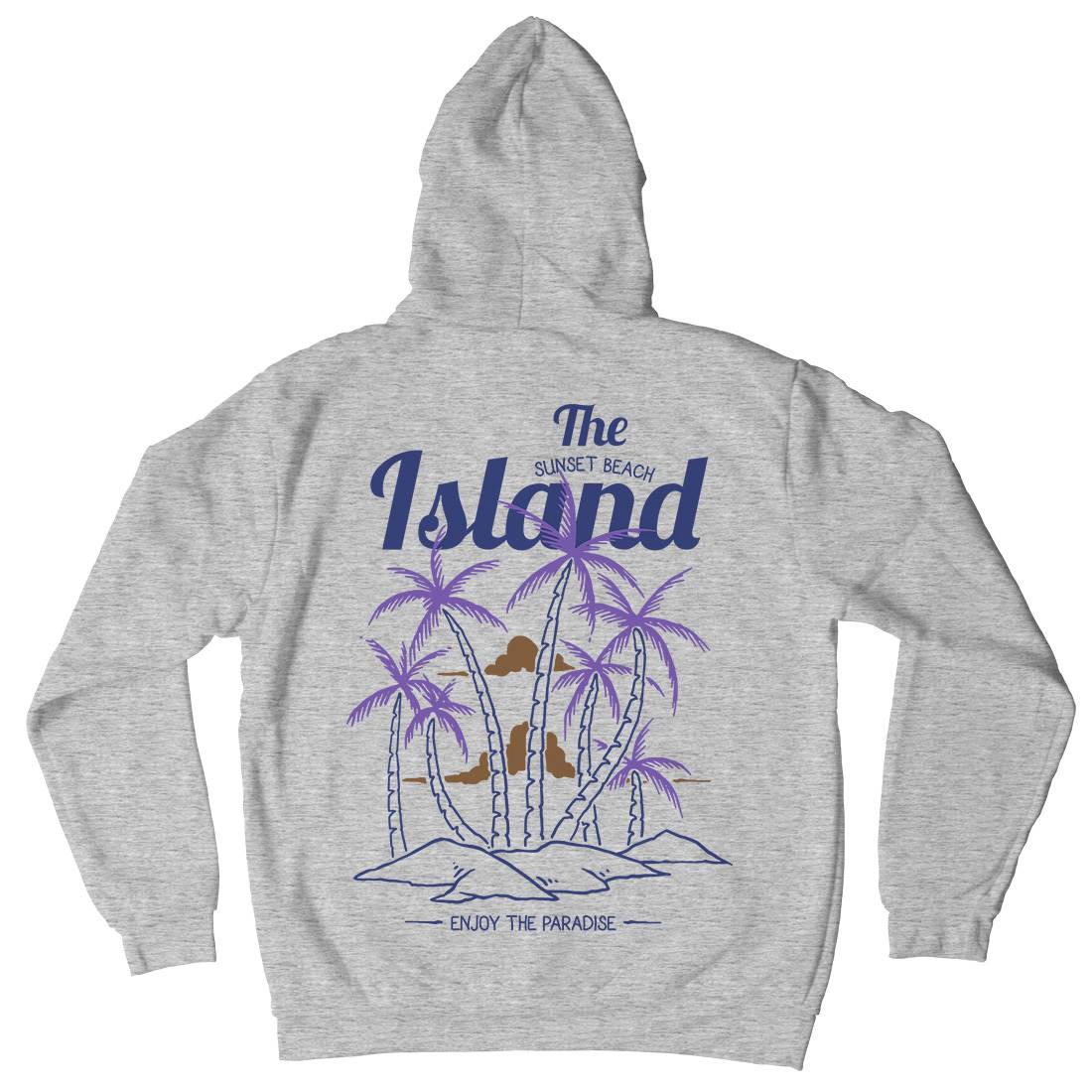 Island Mens Hoodie With Pocket Nature C735