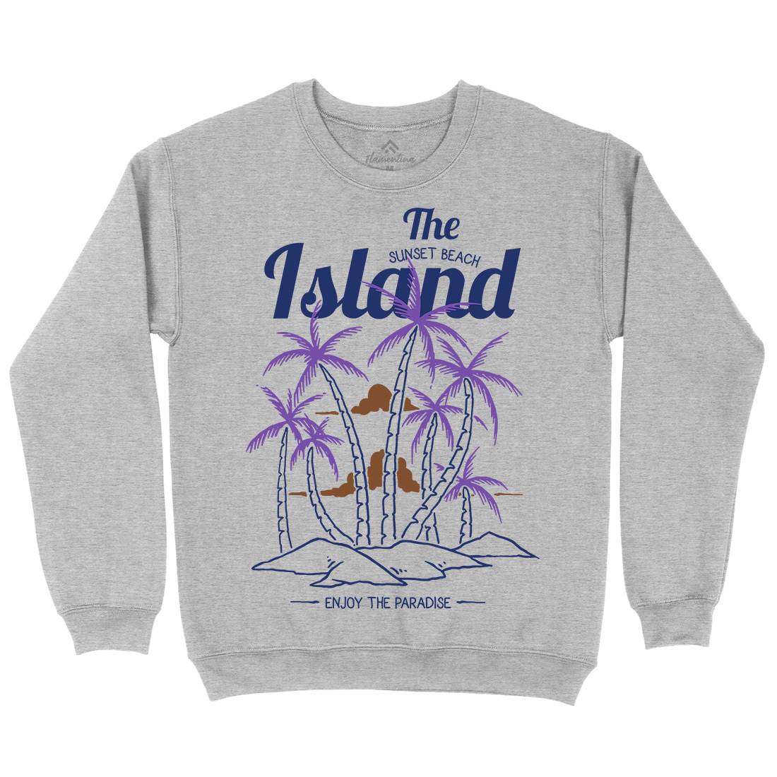 Island Mens Crew Neck Sweatshirt Nature C735