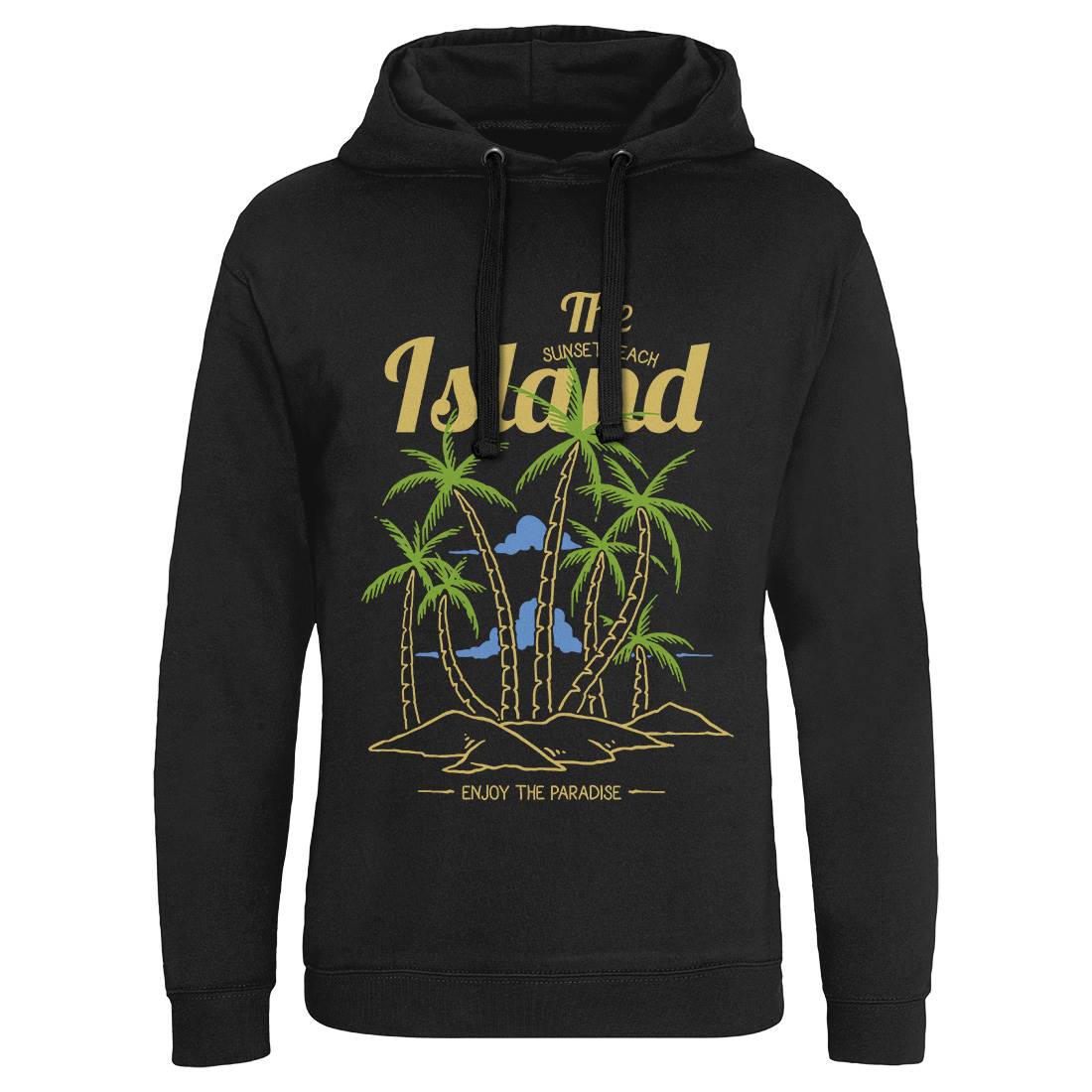 Island Mens Hoodie Without Pocket Nature C735