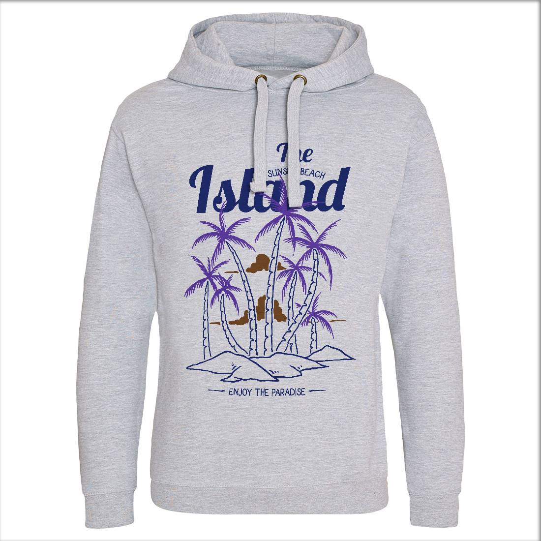 Island Mens Hoodie Without Pocket Nature C735