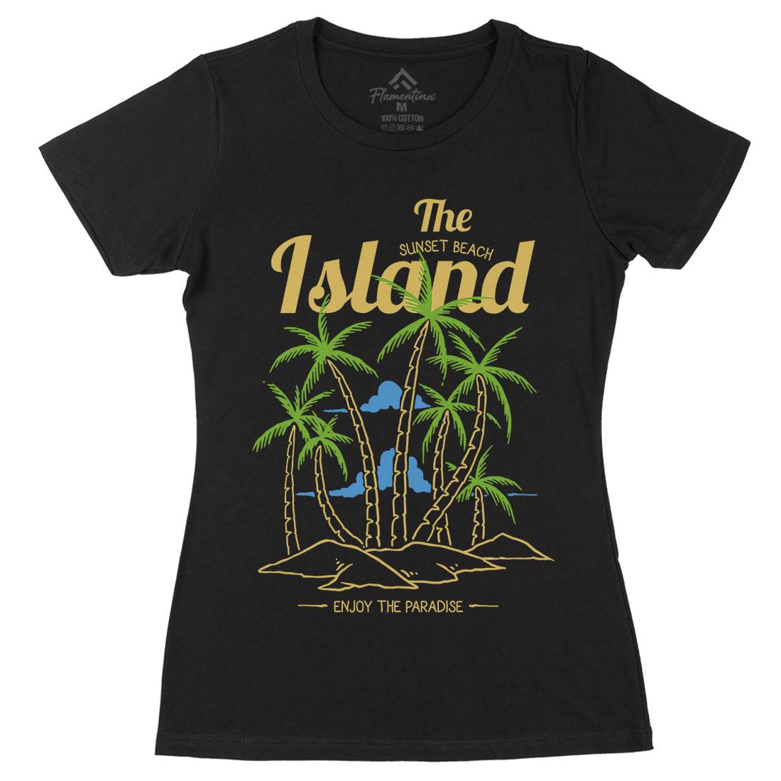 Island Womens Organic Crew Neck T-Shirt Nature C735