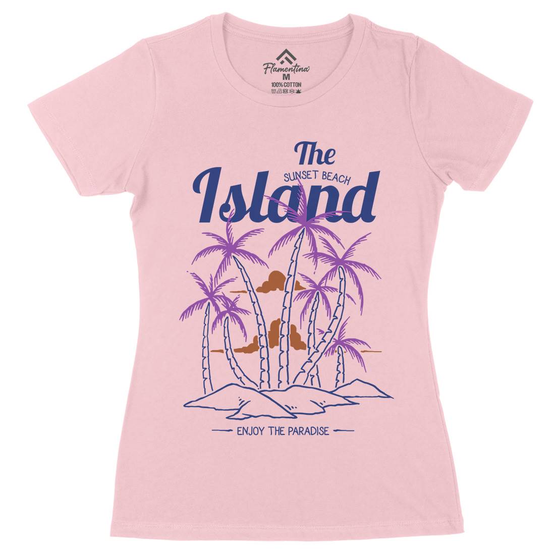 Island Womens Organic Crew Neck T-Shirt Nature C735