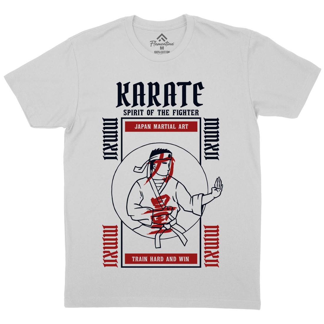 Karate Mens Crew Neck T-Shirt Sport C738