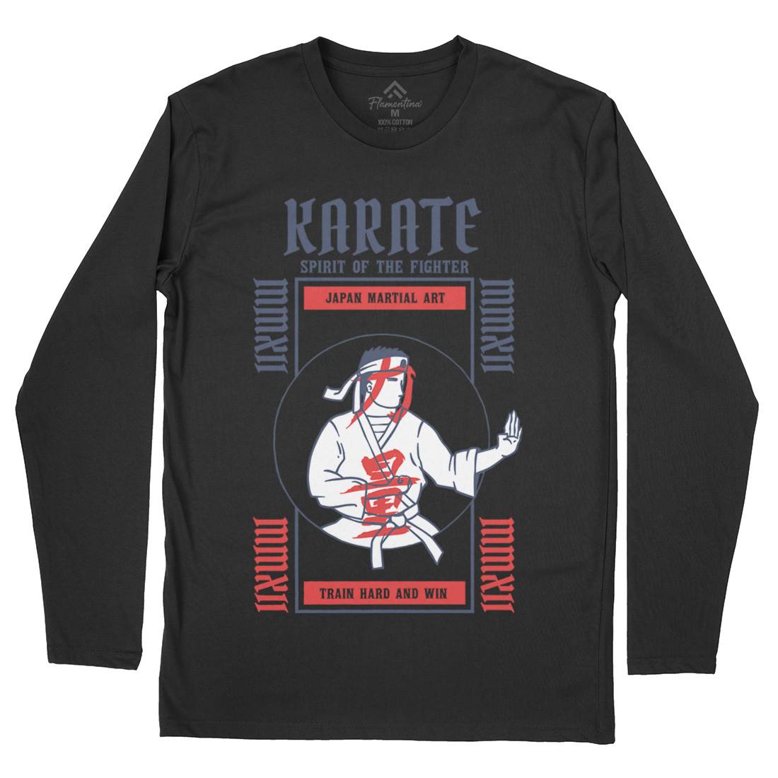 Karate Mens Long Sleeve T-Shirt Sport C738