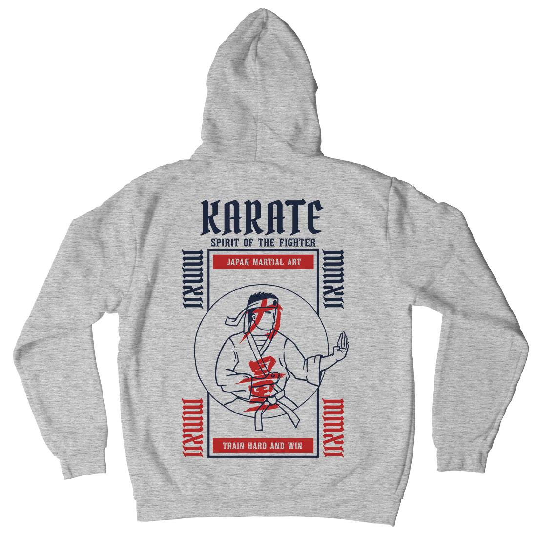 Karate Mens Hoodie With Pocket Sport C738