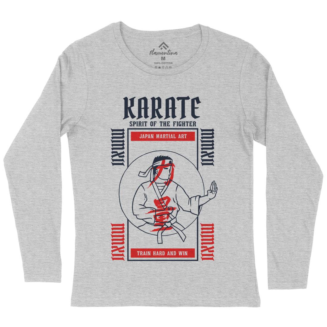 Karate Womens Long Sleeve T-Shirt Sport C738