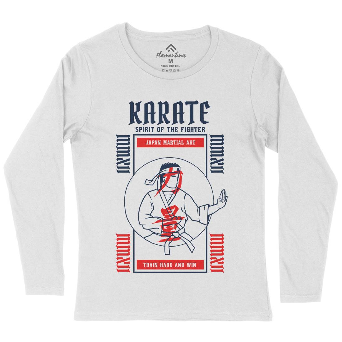 Karate Womens Long Sleeve T-Shirt Sport C738