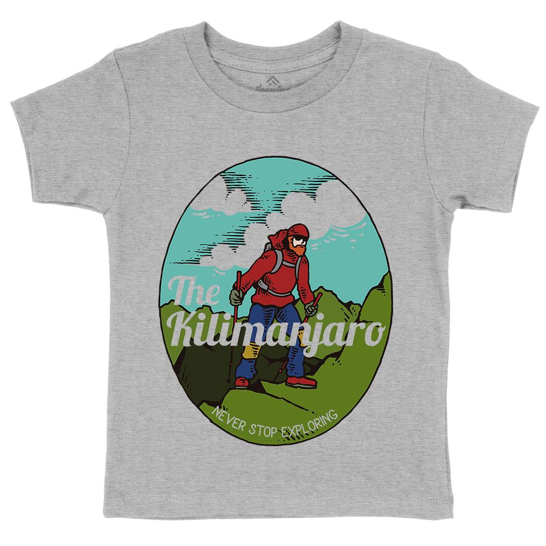 Kilimanjaro Kids Crew Neck T-Shirt Nature C739