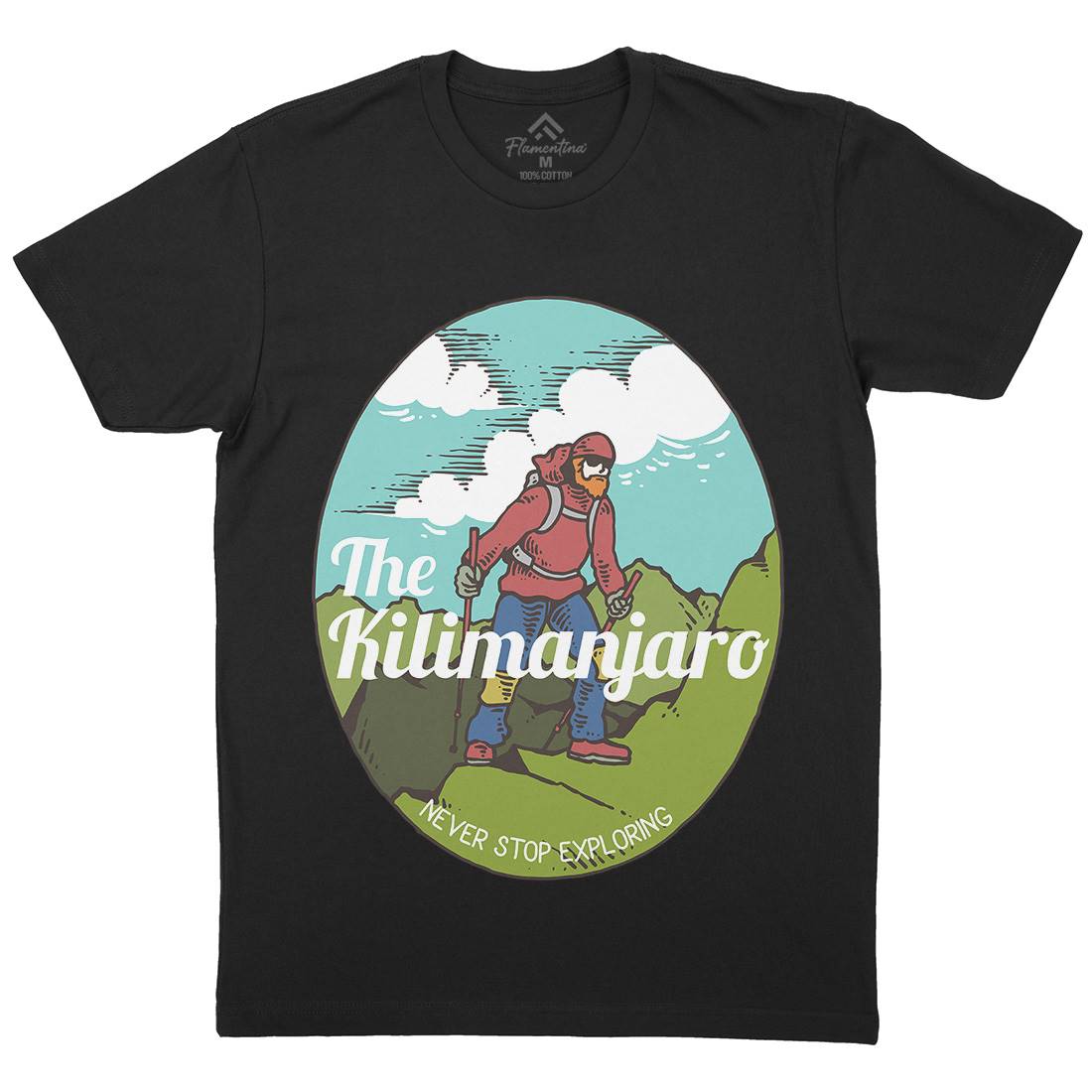 Kilimanjaro Mens Crew Neck T-Shirt Nature C739