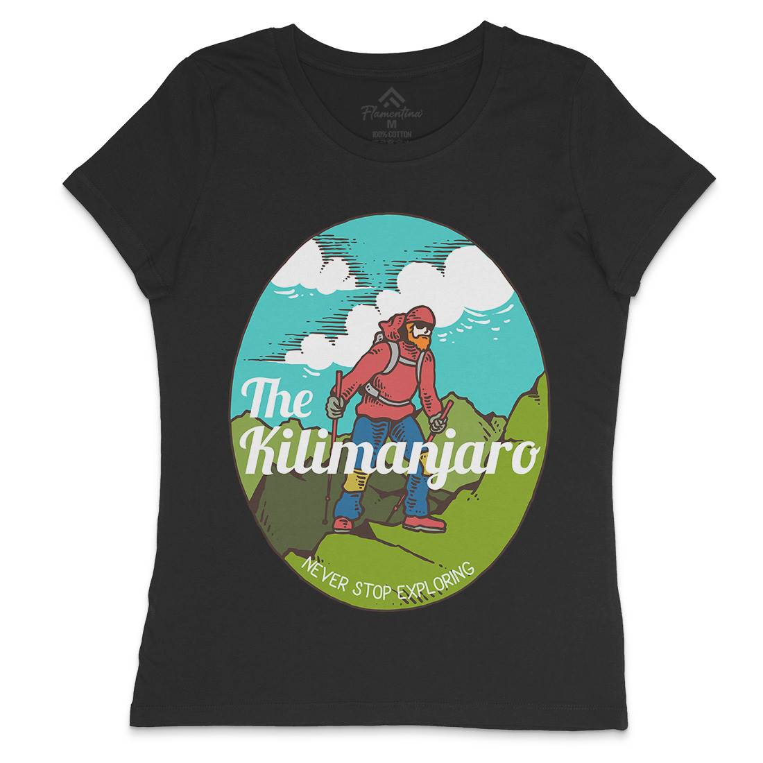 Kilimanjaro Womens Crew Neck T-Shirt Nature C739