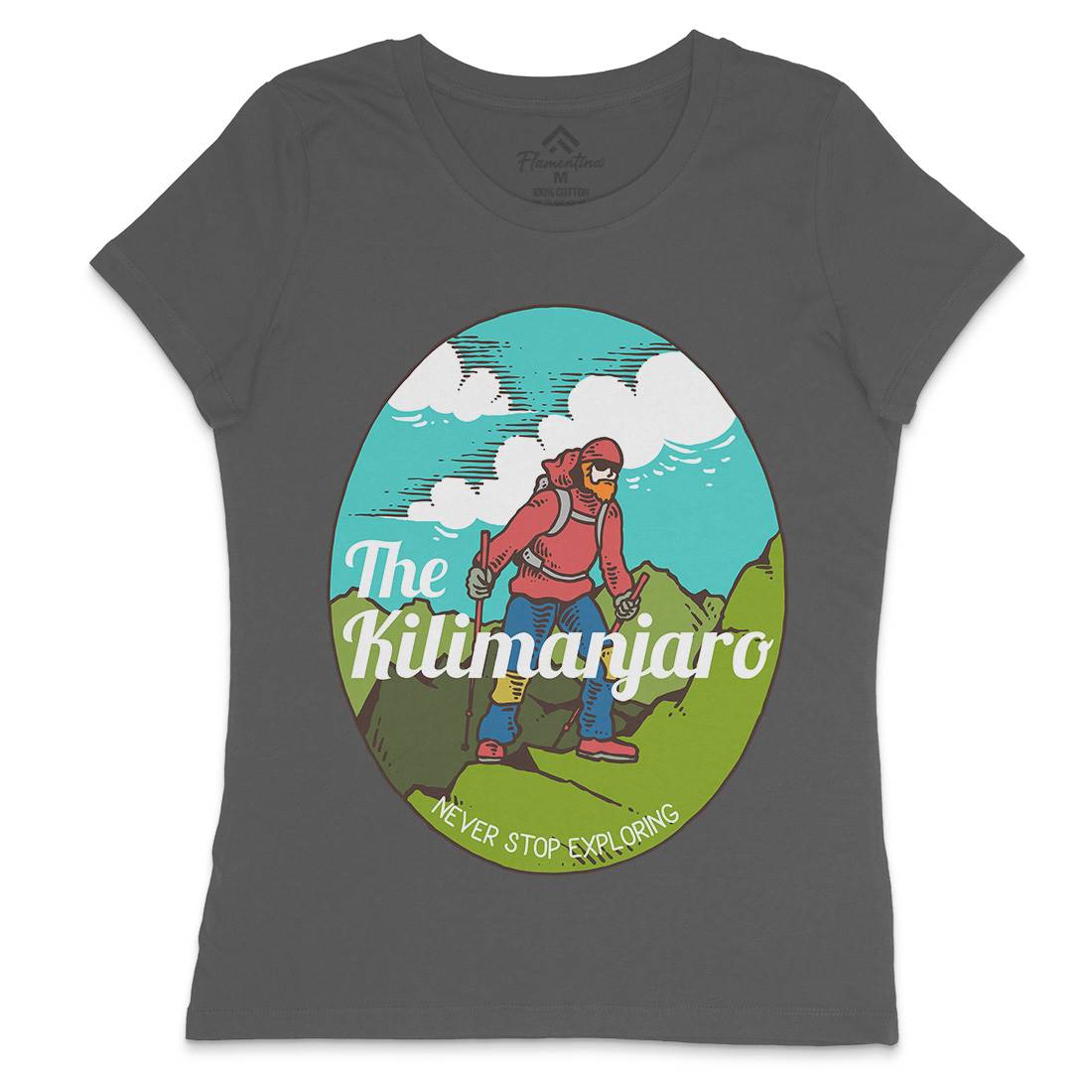 Kilimanjaro Womens Crew Neck T-Shirt Nature C739