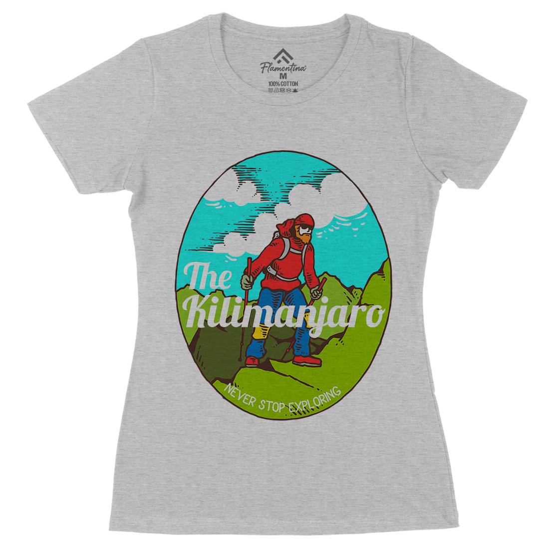 Kilimanjaro Womens Organic Crew Neck T-Shirt Nature C739