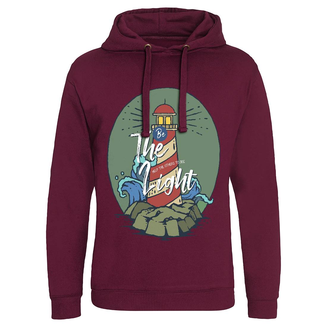 Light House Mens Hoodie Without Pocket Navy C742