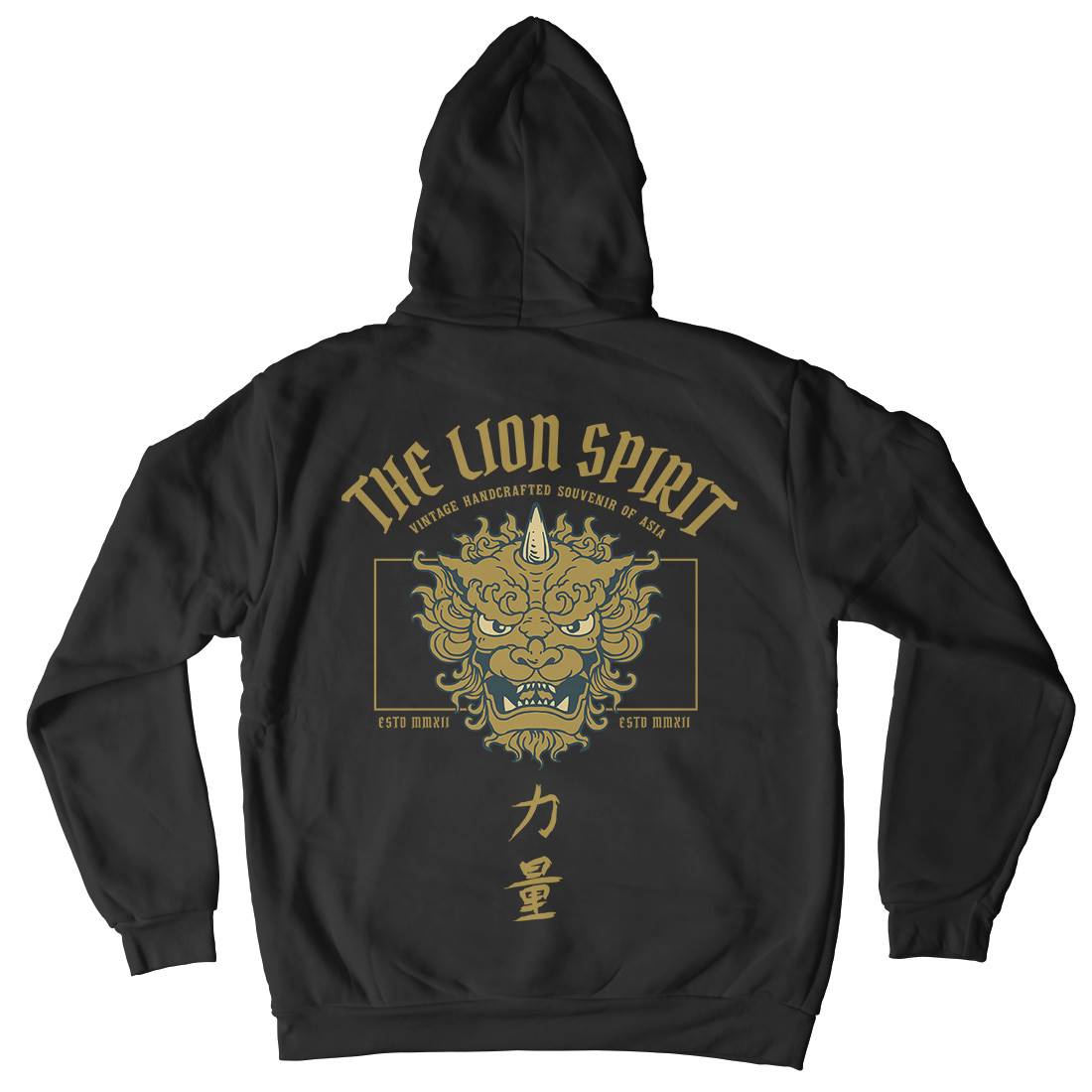 Lion Japan Mens Hoodie With Pocket Asian C744