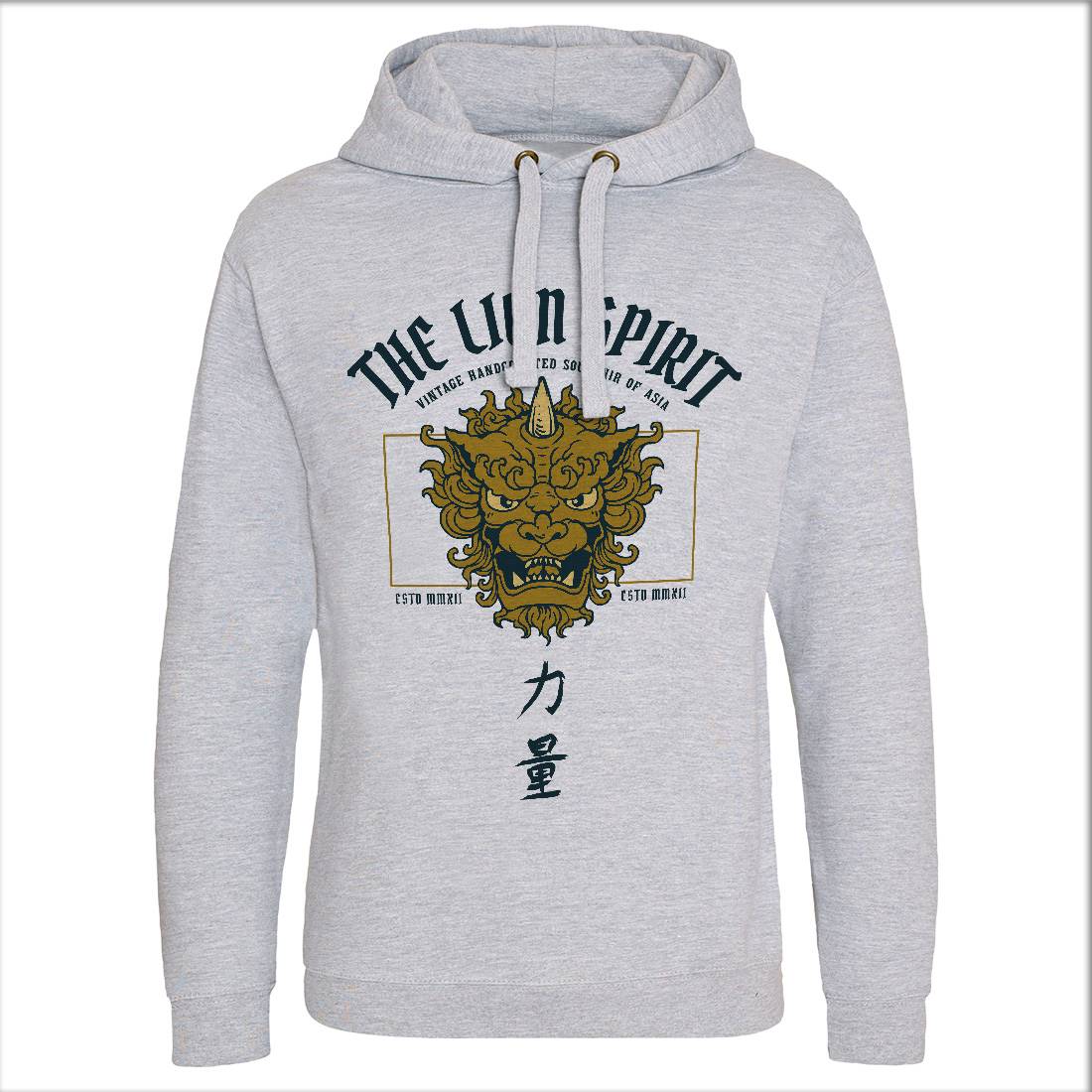 Lion Japan Mens Hoodie Without Pocket Asian C744