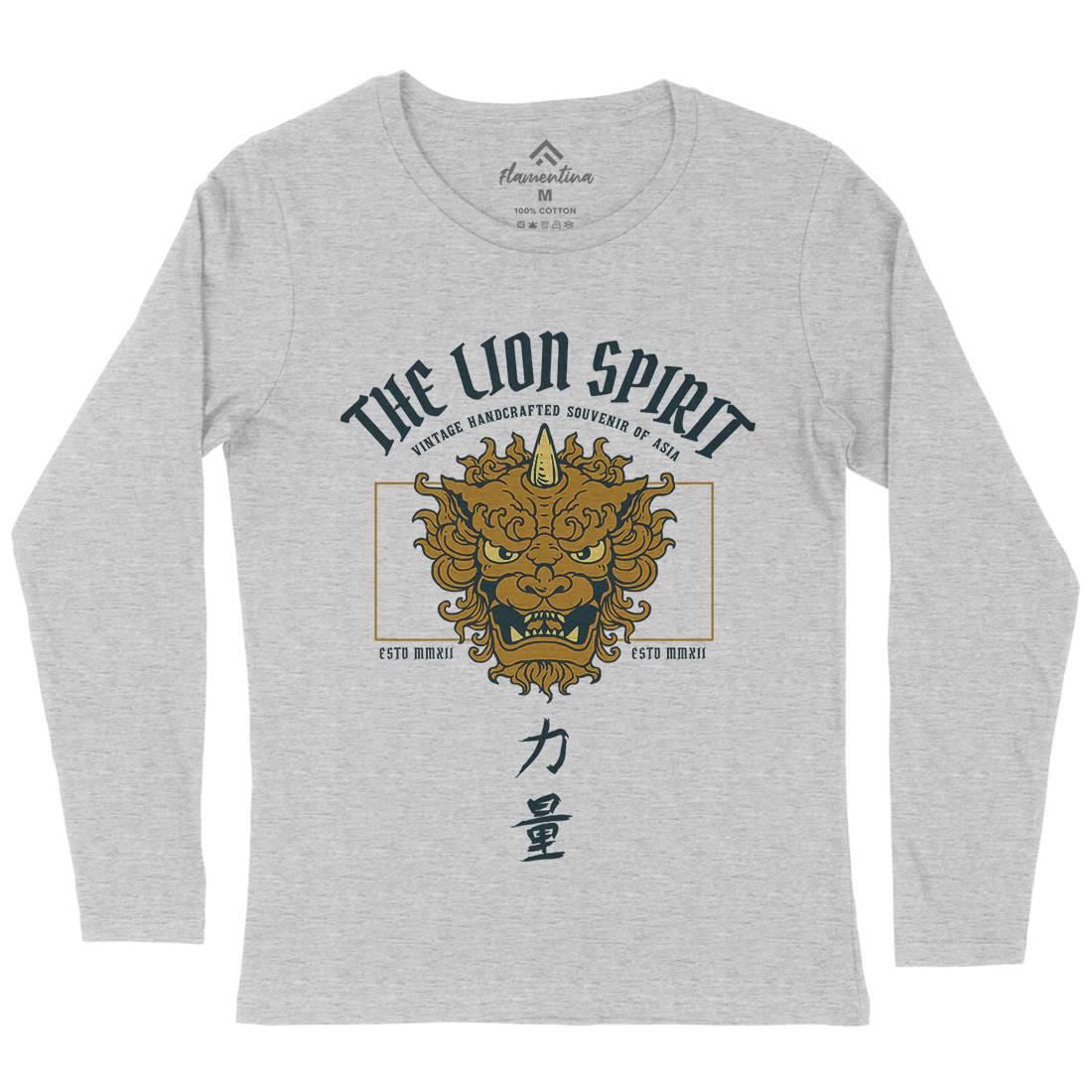 Lion Japan Womens Long Sleeve T-Shirt Asian C744