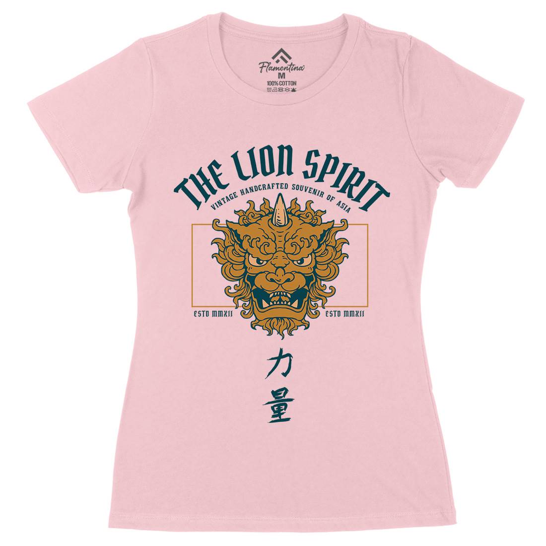 Lion Japan Womens Organic Crew Neck T-Shirt Asian C744
