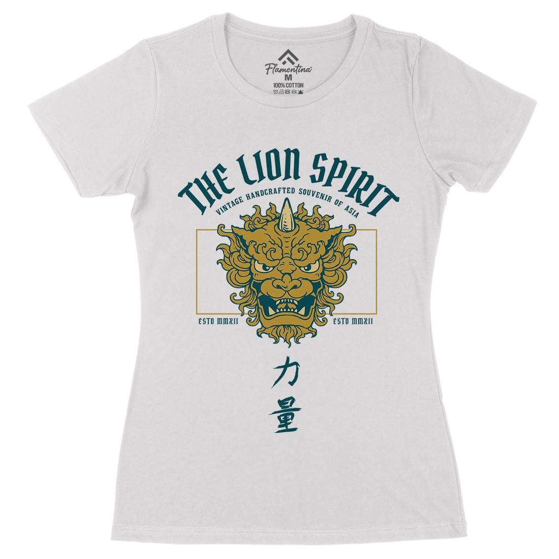 Lion Japan Womens Organic Crew Neck T-Shirt Asian C744