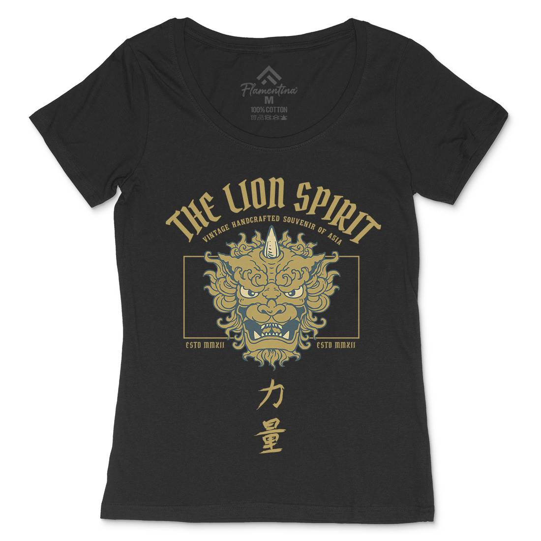 Lion Japan Womens Scoop Neck T-Shirt Asian C744