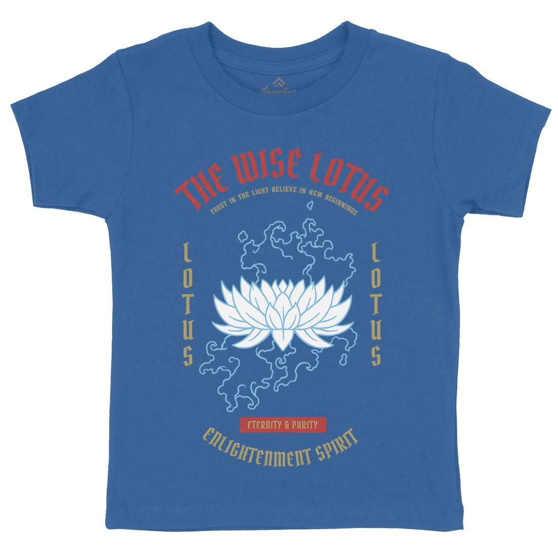 Lotus Kids Crew Neck T-Shirt Asian C745