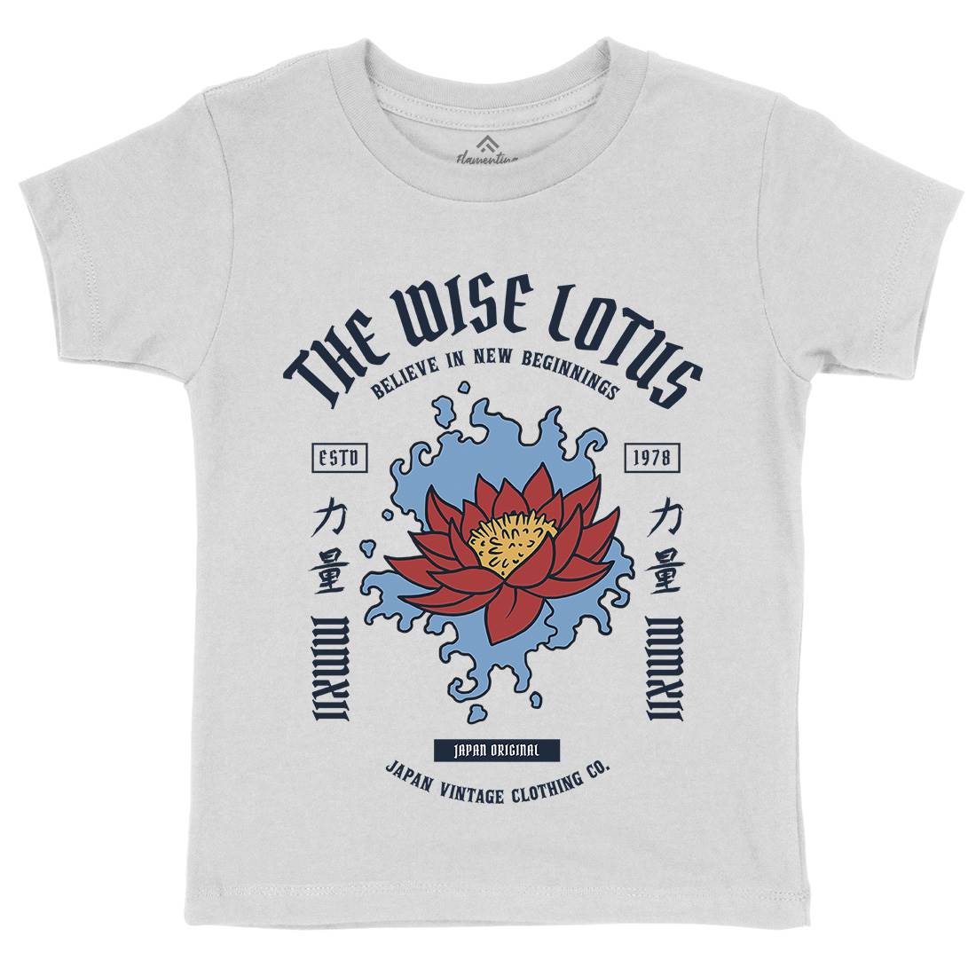 Lotus Kids Crew Neck T-Shirt Asian C746