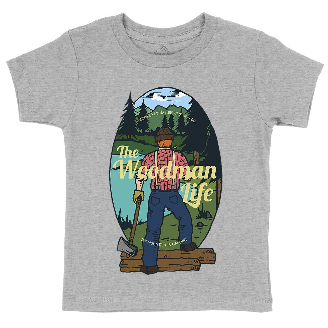 Lumber Man Kids Organic Crew Neck T-Shirt Work C747