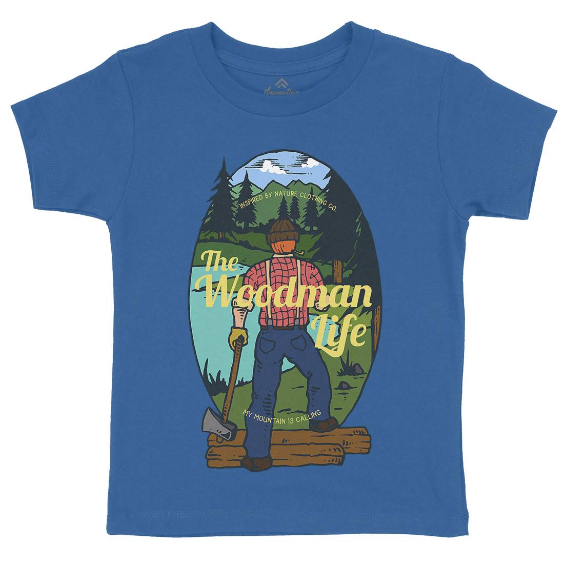 Lumber Man Kids Crew Neck T-Shirt Work C747