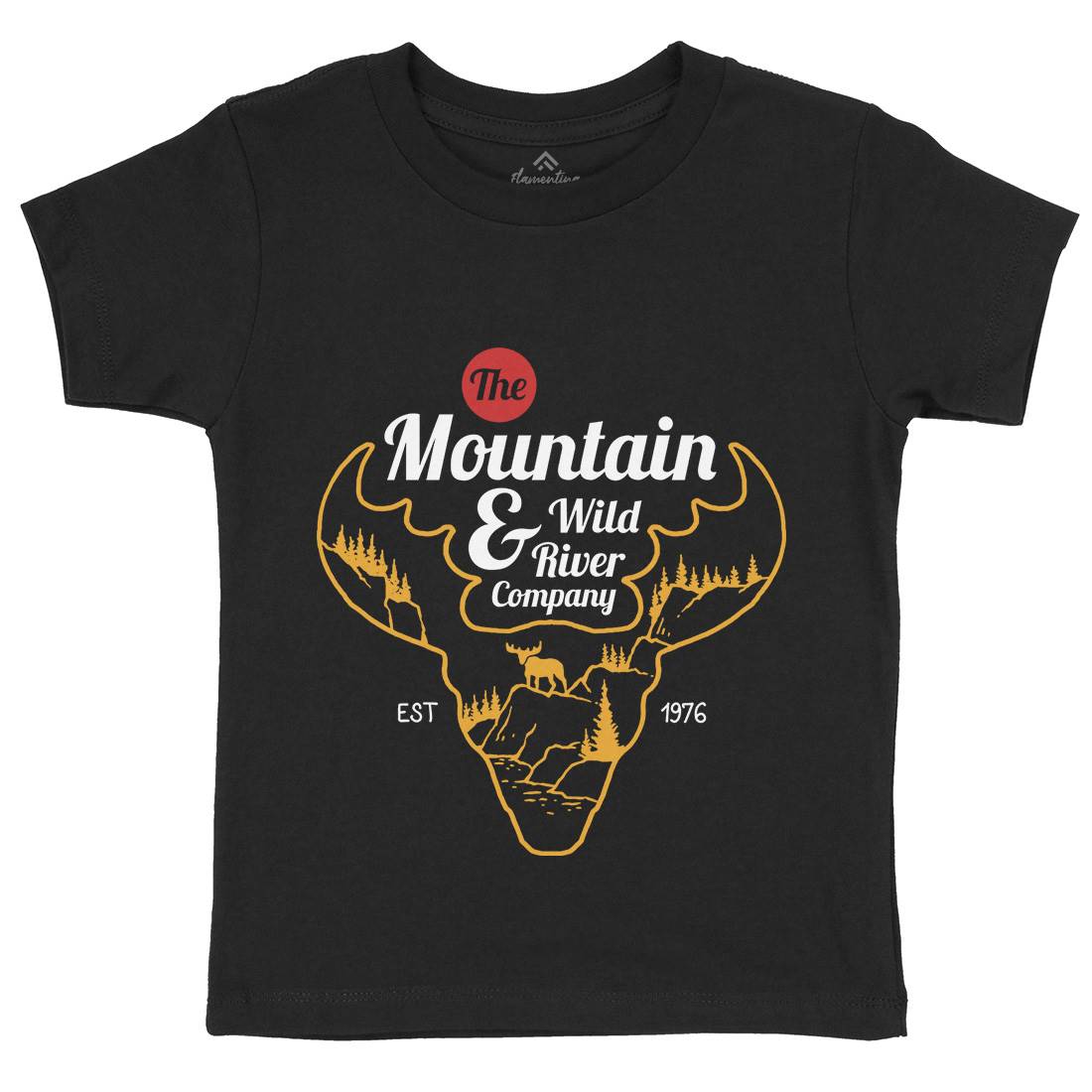 Moose Kids Organic Crew Neck T-Shirt Animals C750