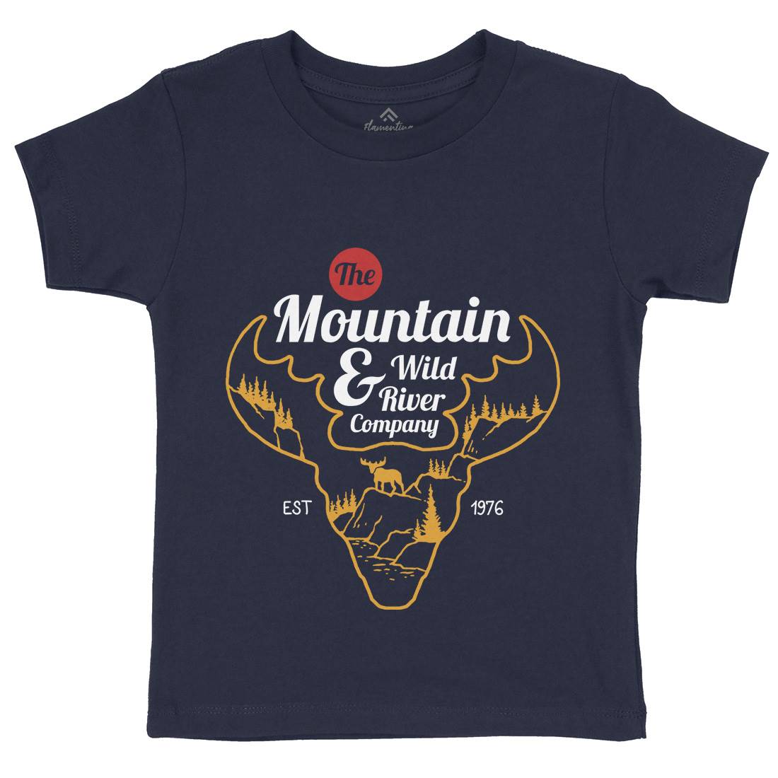 Moose Kids Crew Neck T-Shirt Animals C750