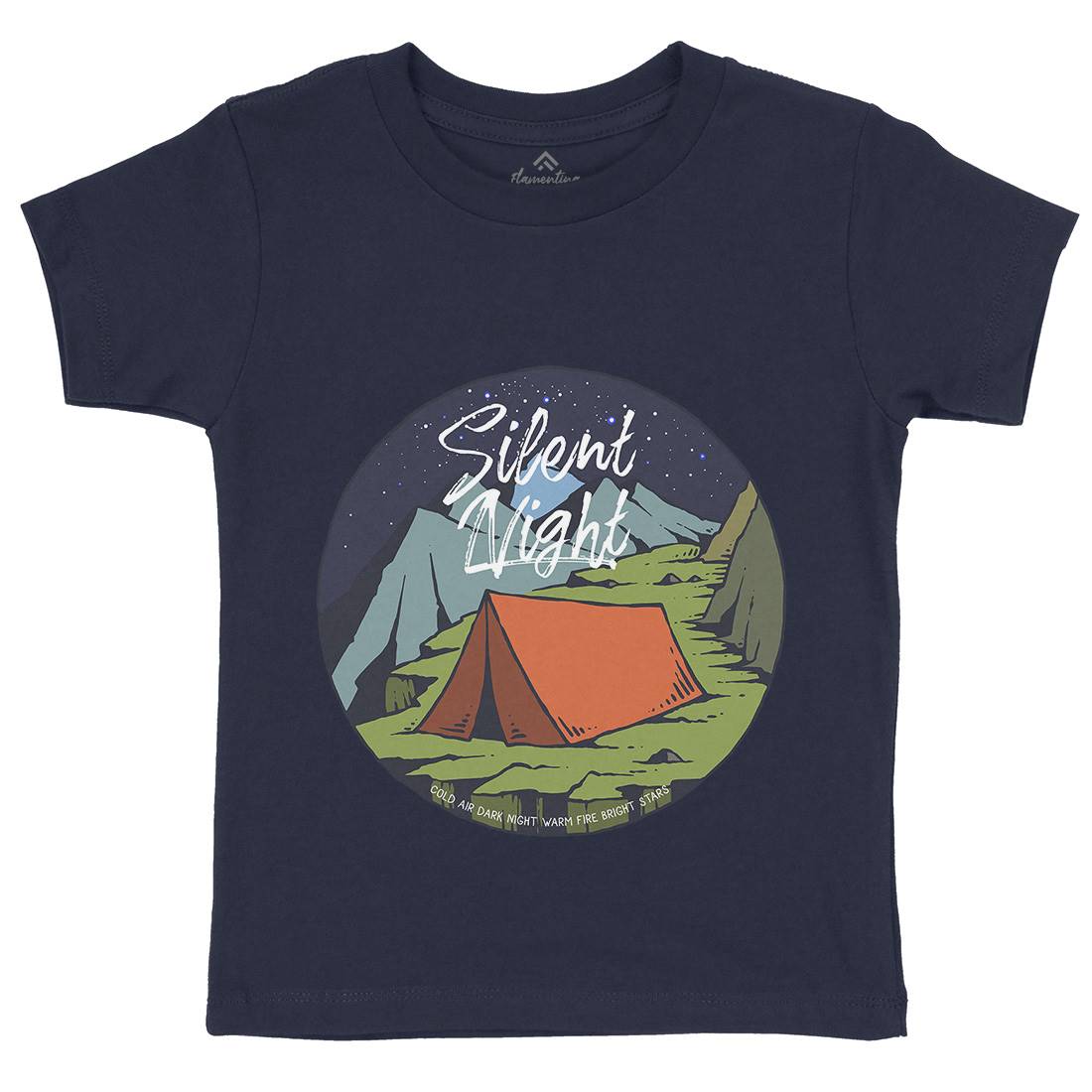 Night Camp Kids Crew Neck T-Shirt Nature C751
