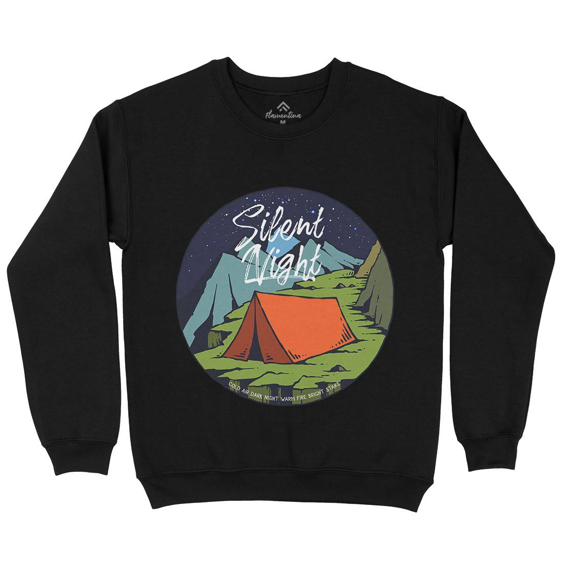 Night Camp Kids Crew Neck Sweatshirt Nature C751