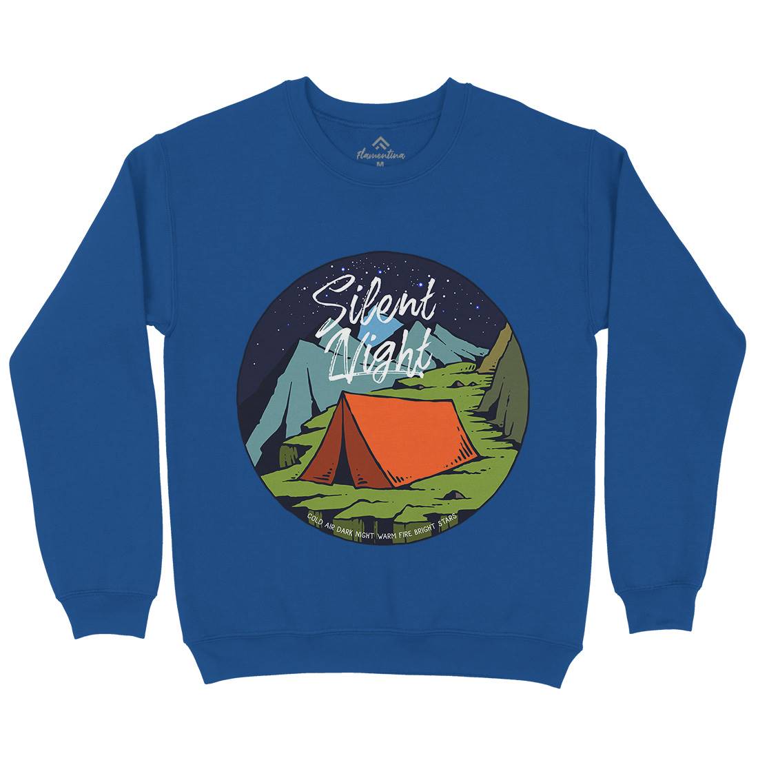 Night Camp Mens Crew Neck Sweatshirt Nature C751