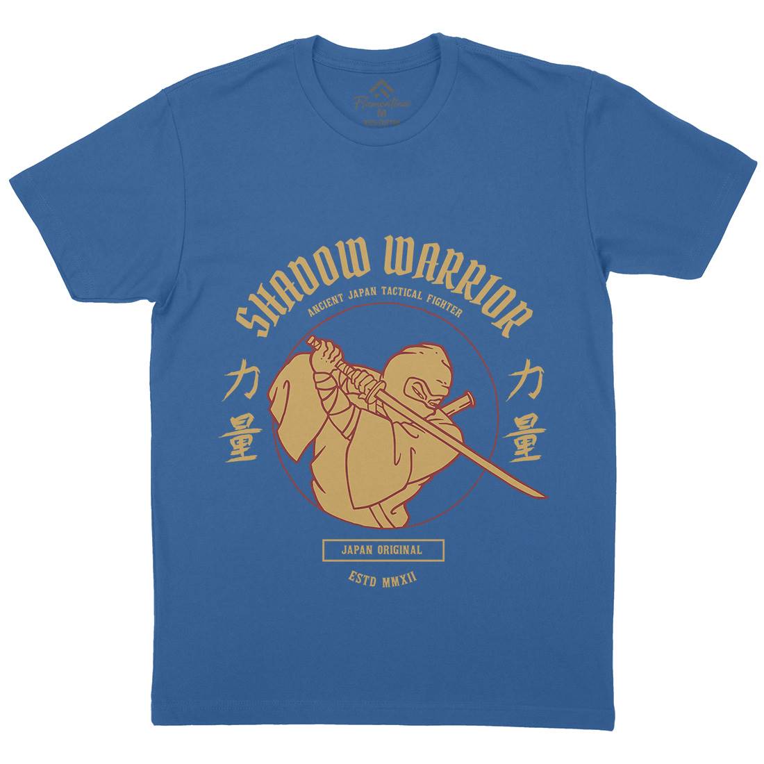 Ninja Mens Crew Neck T-Shirt Warriors C752