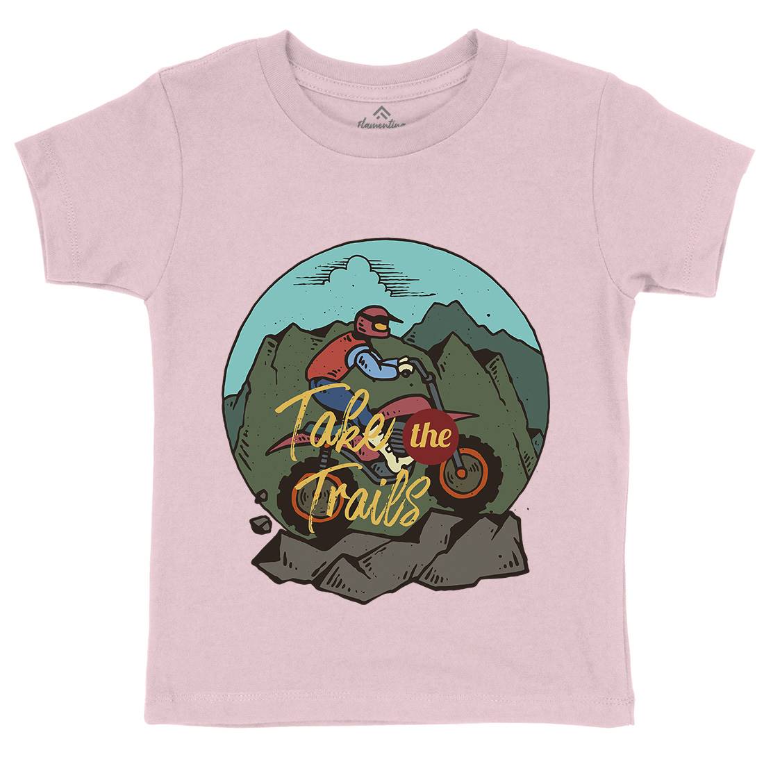 Offroad Moto Kids Organic Crew Neck T-Shirt Motorcycles C753