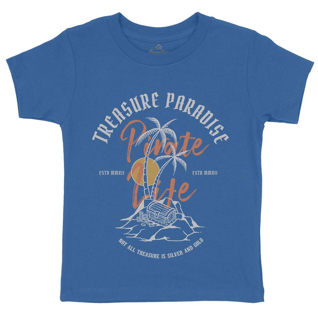Palm Island Kids Organic Crew Neck T-Shirt Nature C754