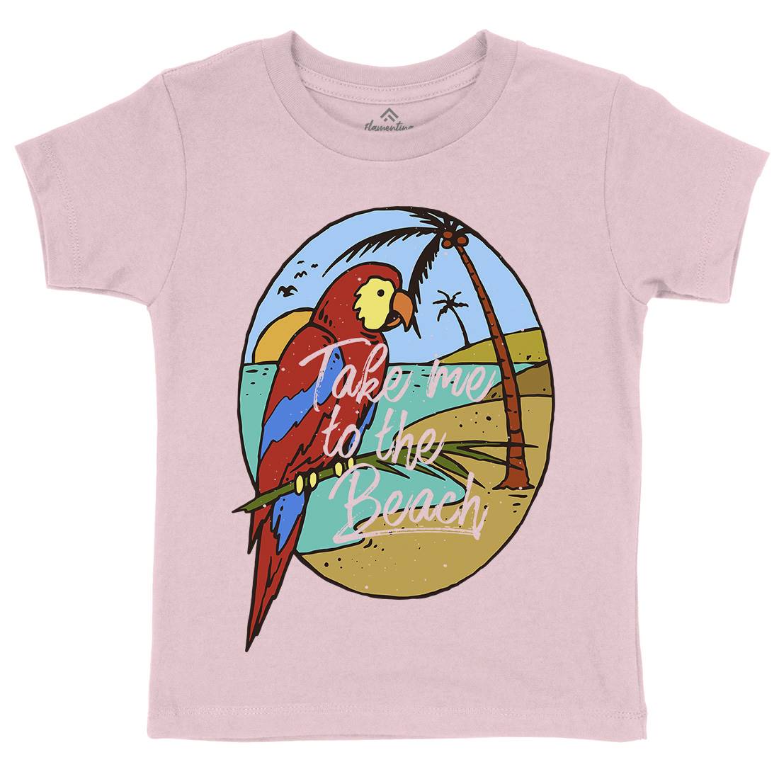 Paradise Bird Kids Organic Crew Neck T-Shirt Nature C755