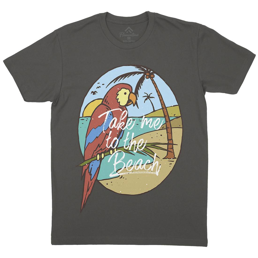 Paradise Bird Mens Crew Neck T-Shirt Nature C755