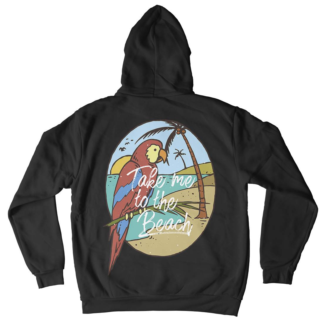 Paradise Bird Mens Hoodie With Pocket Nature C755