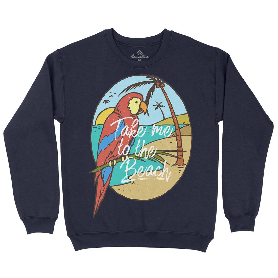 Paradise Bird Mens Crew Neck Sweatshirt Nature C755