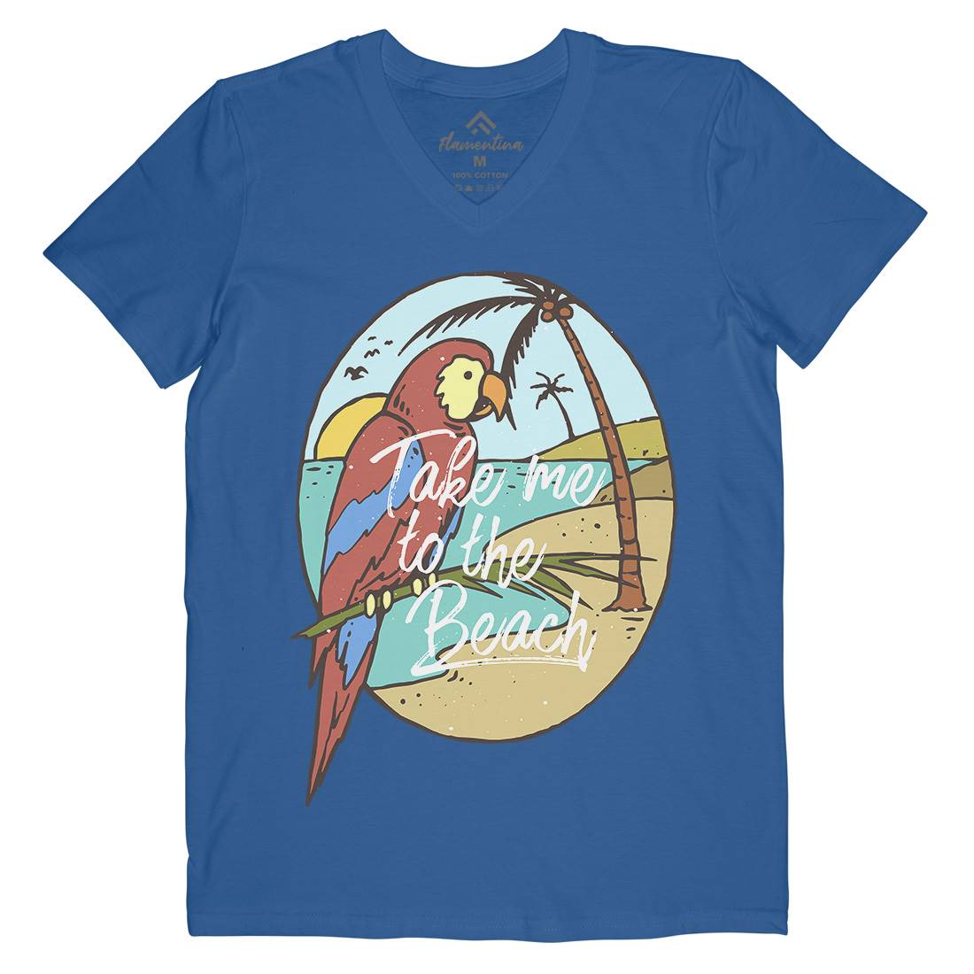 Paradise Bird Mens V-Neck T-Shirt Nature C755