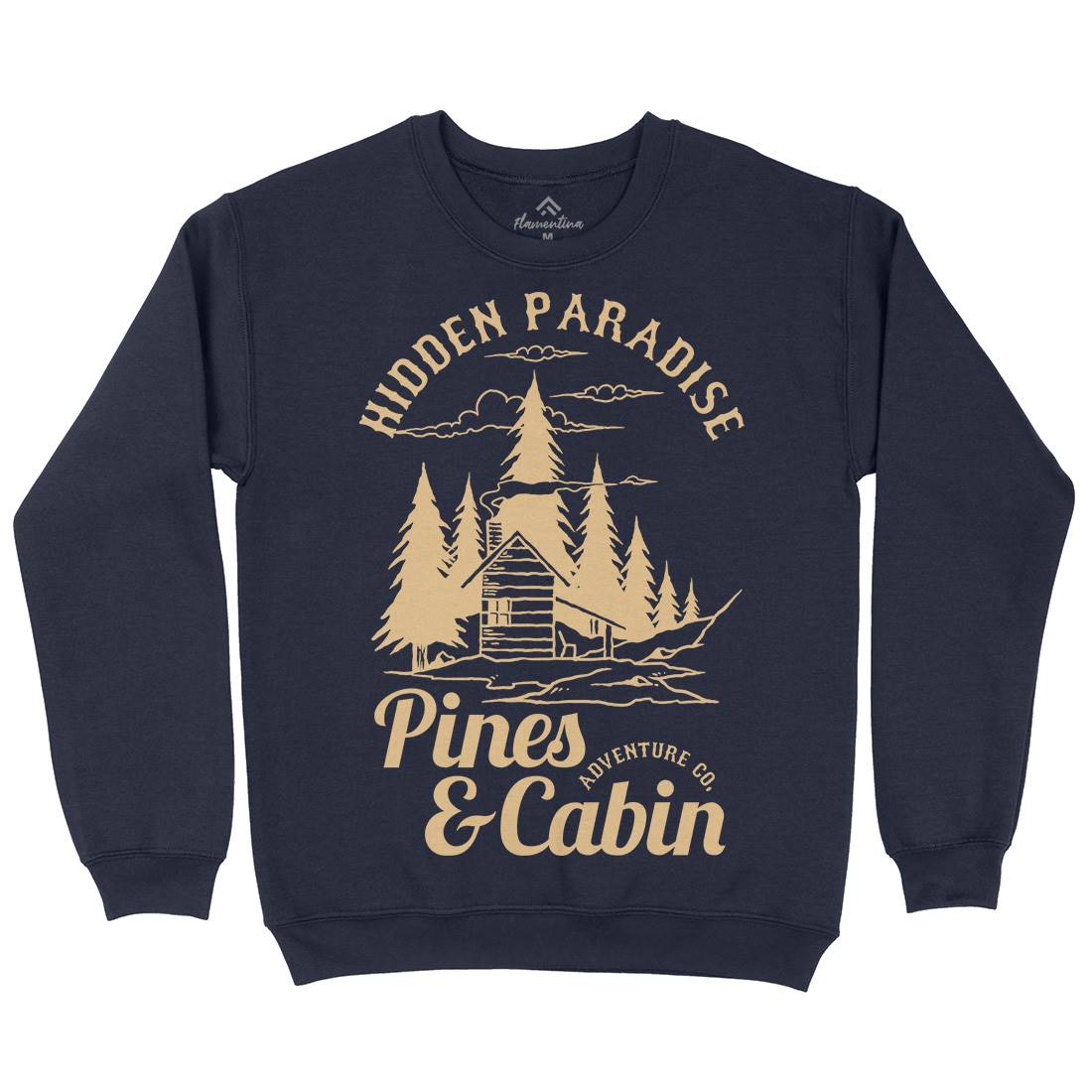 Pines And Cabin Kids Crew Neck Sweatshirt Nature C756