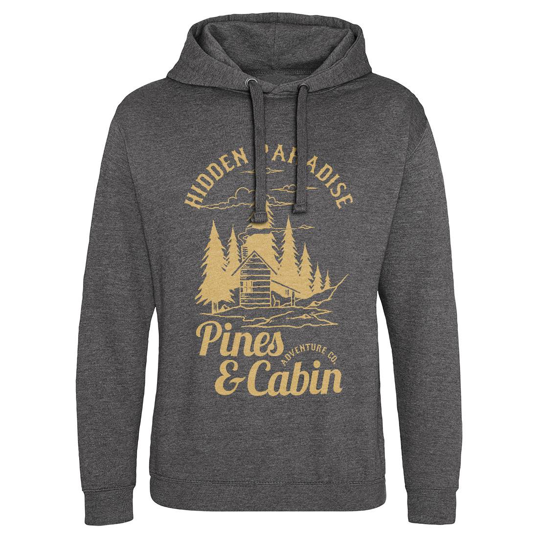 Pines And Cabin Mens Hoodie Without Pocket Nature C756