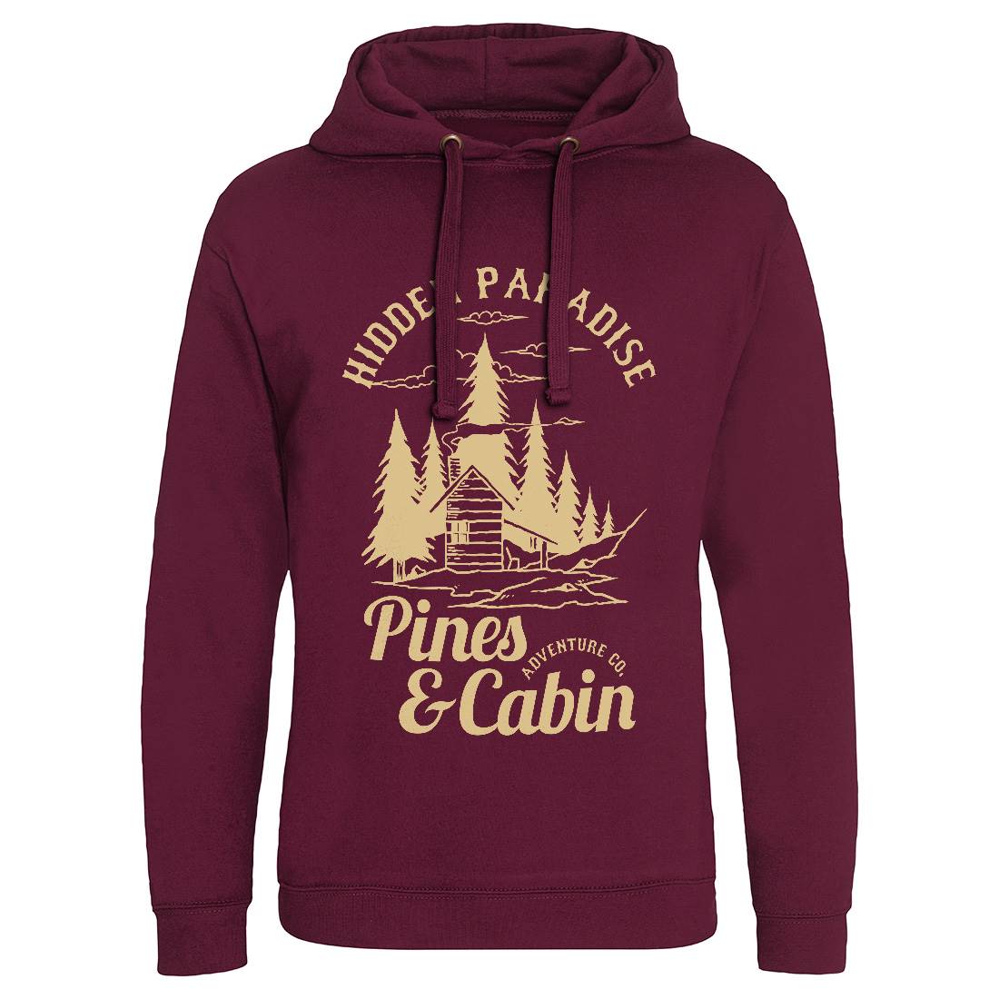 Pines And Cabin Mens Hoodie Without Pocket Nature C756