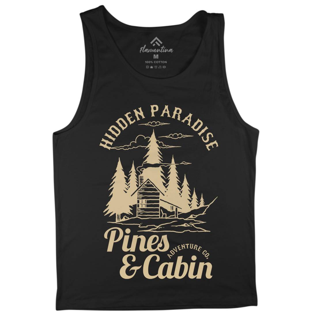 Pines And Cabin Mens Tank Top Vest Nature C756