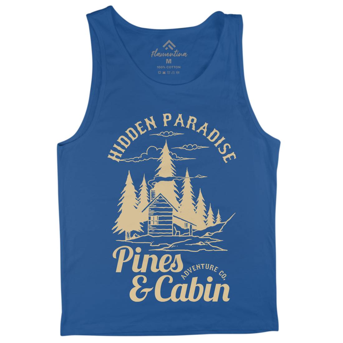 Pines And Cabin Mens Tank Top Vest Nature C756